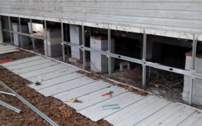 foundation of a manufactured home