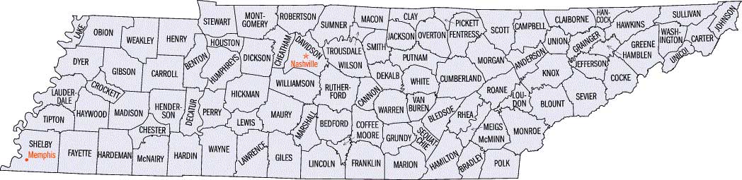 Tennessee-Counties-Map